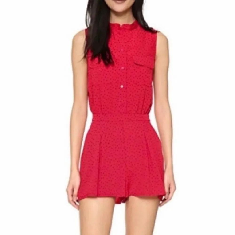 BB Dakota Abstract Polka Dot Romper